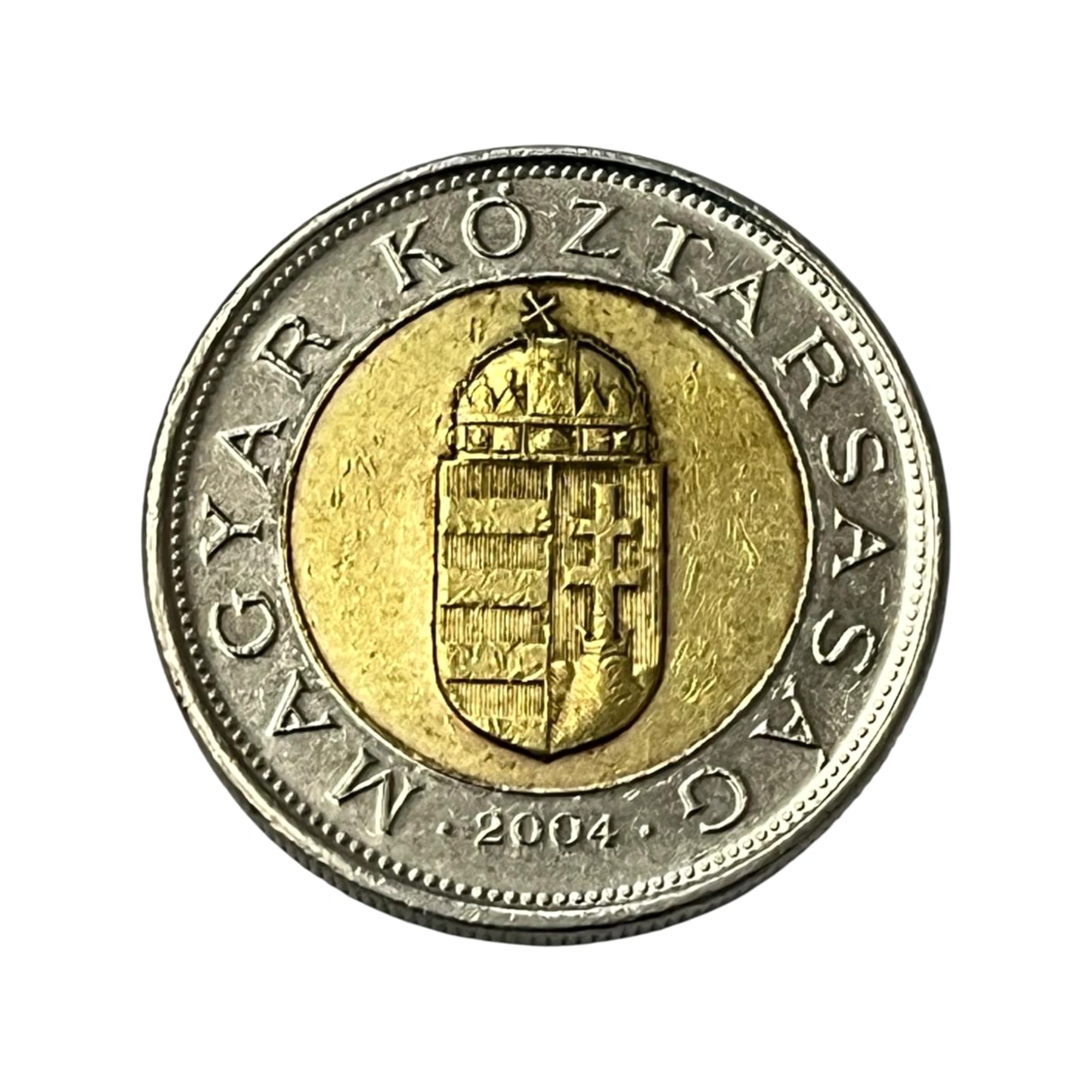 Moeda 100 Florin Hungria 2004 - BIMETÁLICA - MBC - KM# 721