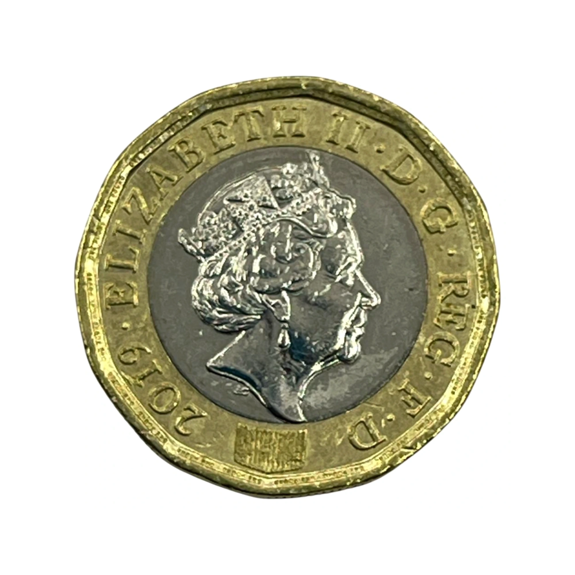 One Pound - 1 Libra - 2019 - Rainha Elizabeth - MBC - UC#9